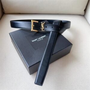 Saint Laurent Leather Logo Belt