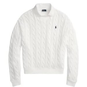 Ralph Lauren Collor Sweater – White