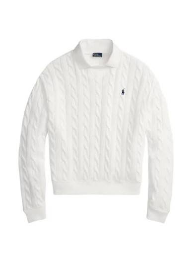 Ralph Lauren Collor Sweater - White